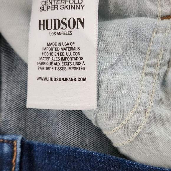 HUDSON JEANS Centerfold High Rise Super Skinny in Mohawk Size 28 NWOT - Picture 10 of 10